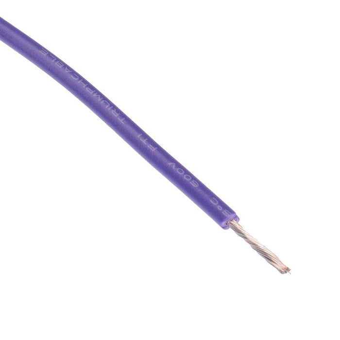 610m Purple UL1015 18AWG 34/0.18mm Tinned Copper Stranded Wire