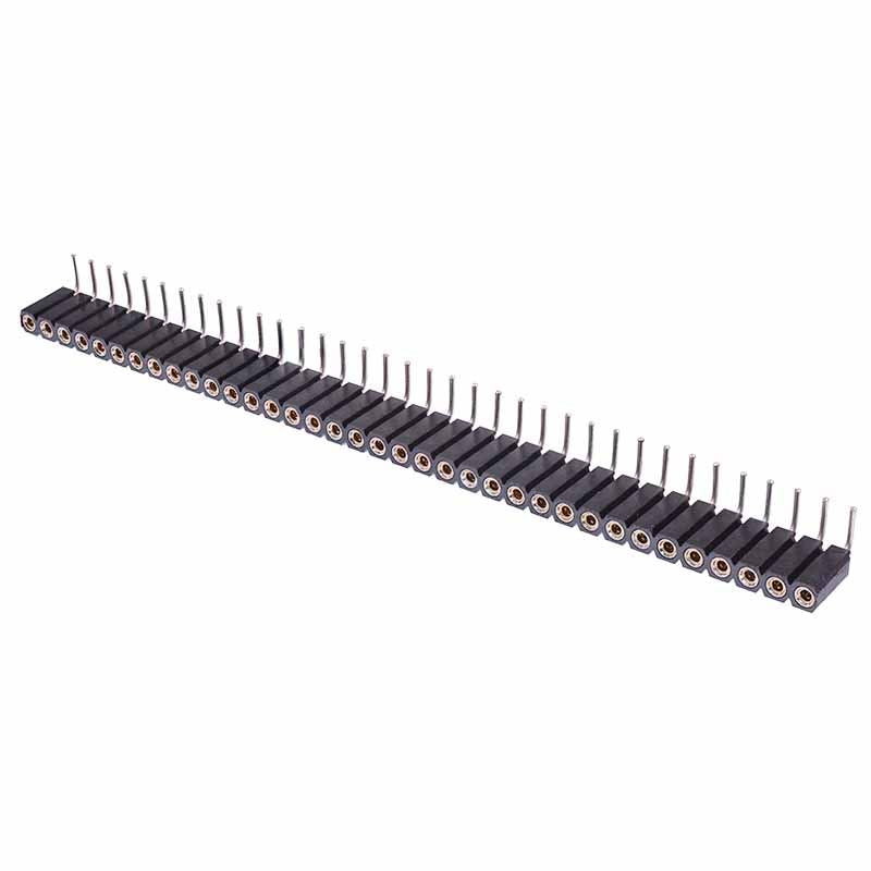 36 Pin SIL Turned Pin Right Angle Socket Connector 2.54mm — Switch ...