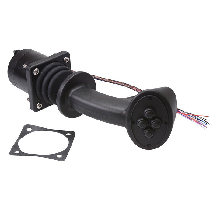 Black 2 Axis Hall Effect Joystick 4 Buttons APEM HG34M0X001DC-7027