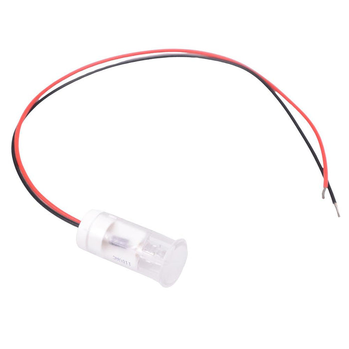 QS123XXHW110 Hyper Bright White 12mm 110VAC Snap-In Prewired Panel Indicator APEM