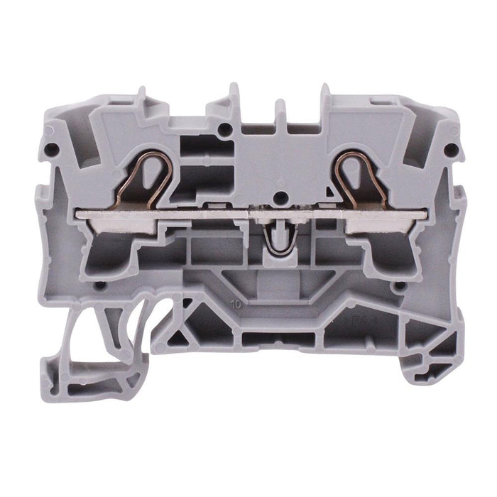 2004-1201 WAGO Grey 2-Way DIN Rail Mount Terminal Block 6mm² 32A