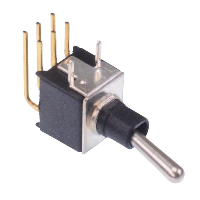 TL46W005200 APEM On-On Subminiature Washable PCB Toggle Switch DPDT