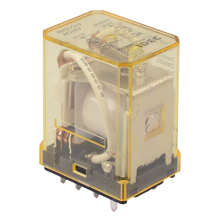 RH2V2-UAC24V 24VAC PCB Compact Power Relay 10A DPDT IDEC