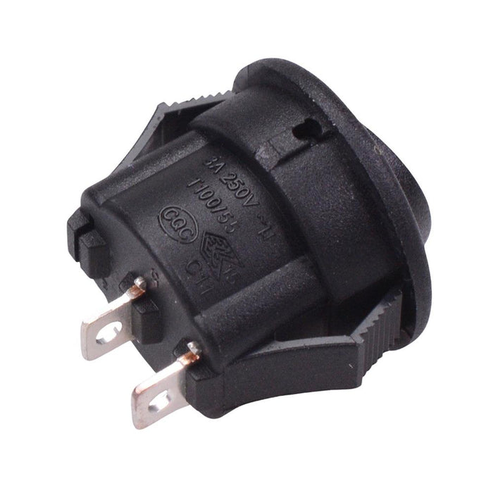 Micro Spst Switch Rocker Miniature On-Off 15mm Round Rocker Switch SPST 3A 250VAC — Switch ...