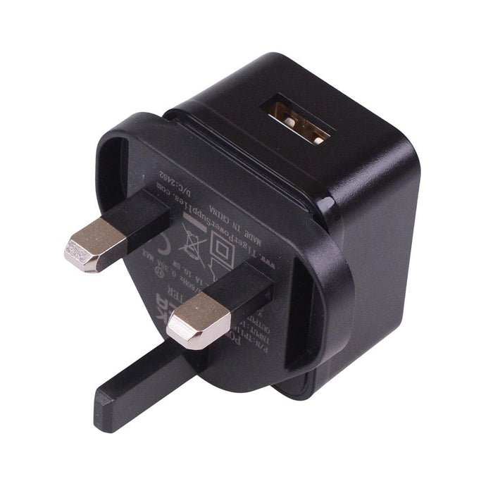 5V 2.1A USB Power Supply Black 10.5W