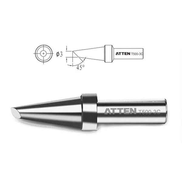 T500-3C 3mm Hoof Soldering Iron Tip ATTEN
