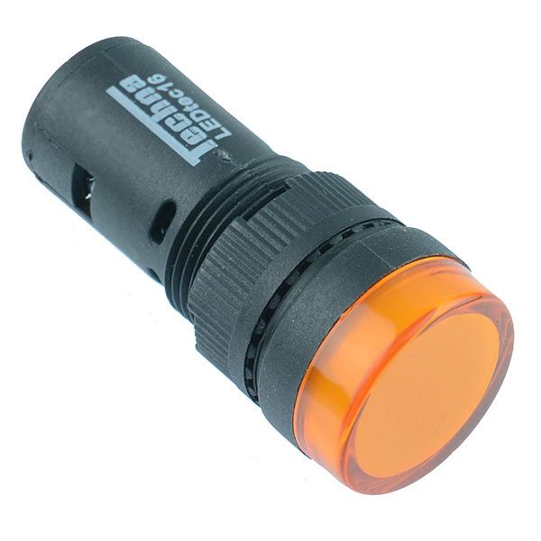 Yellow 16mm LED Pilot Indicator Light 230V