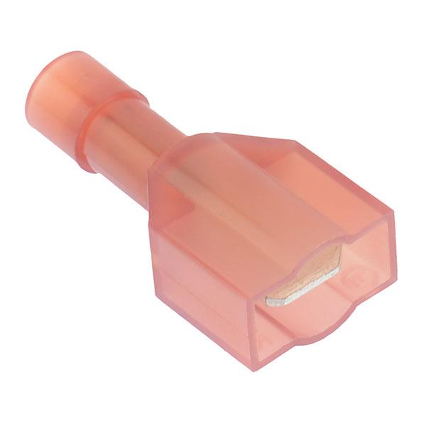 Red 6.3mm Nylon Insulated Male Crimp Terminal Connectors
