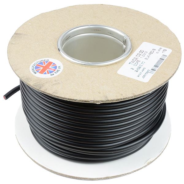 1mm² 2 Core Round Twin Thin Wall Cable 32 0.2mm 30M