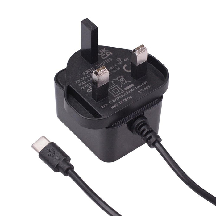 2.1A 10.5W USB-C Power Supply Charger UK Plug