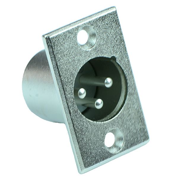 XLR 3 Pole Chassis Plug Connector