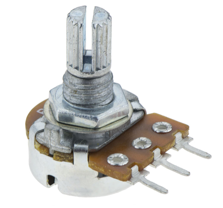 1K 16mm Logarithmic Splined Potentiometer