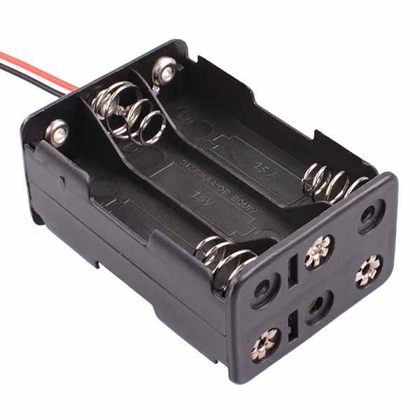 AAA x 6 Battery Holder 150mm Leads