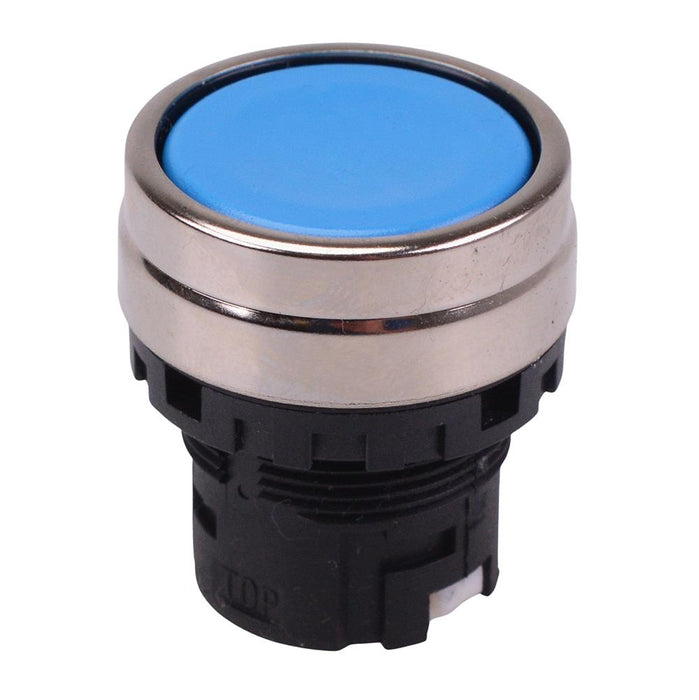 YW4B-A1S Blue 22mm Maintained Metal Push Button Bezel for Non-illuminated YW Series IDEC