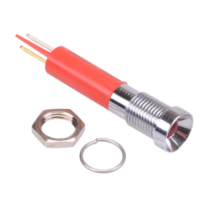 Q8R1CXXR110 Red Recessed 8mm 110VAC LED Panel Indicator APEM