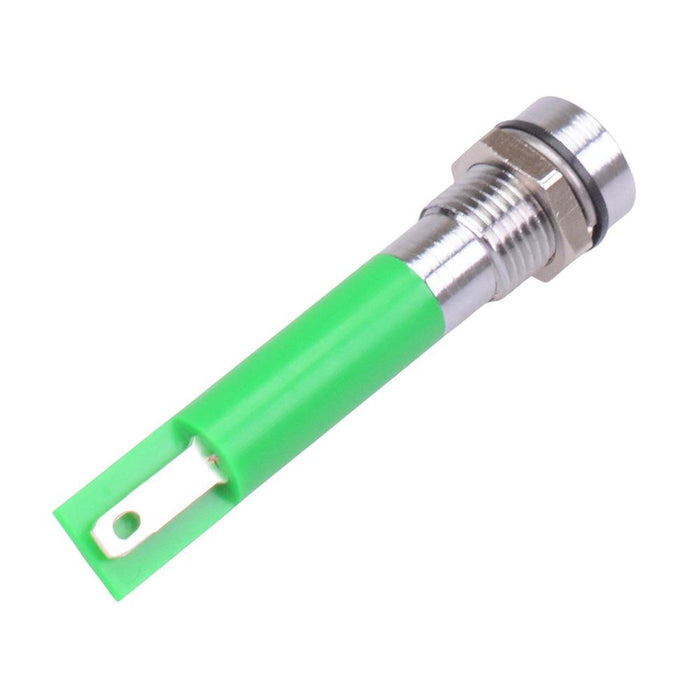 Q8R1CXXSG220 Super Bright Green Recessed 8mm 220VAC LED Panel Indicator APEM