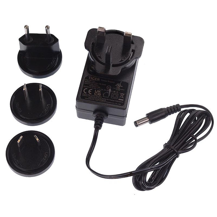 2A 12VDC International Plugtop Power Supply UK EU USA AU 2.5mm