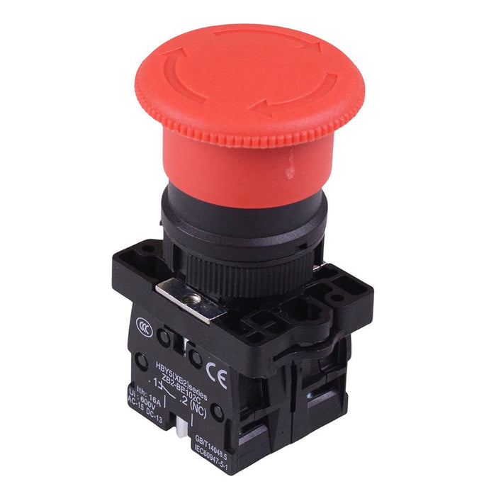 Red Emergency Stop 22mm Switch 40mm Head NO/NC