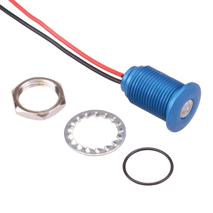 Q10F5ABXXB24E Blue 10mm 24VDC LED Panel Indicator IP67 APEM