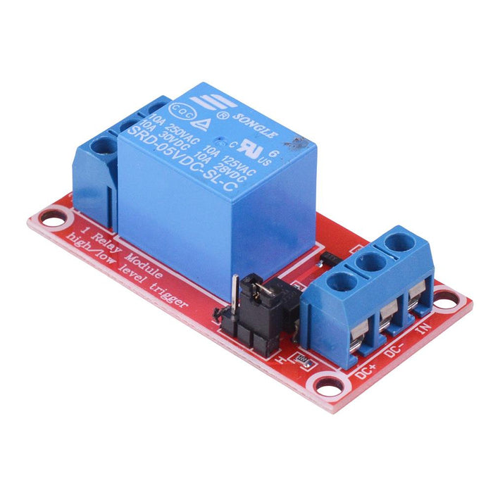 5V 1 Channel Relay Board Module Active Low - Terminal Blocks