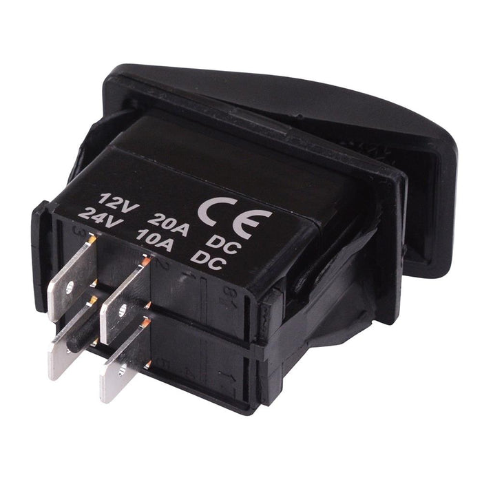 Off-(On) Momentary Automotive Rocker Switch DPST 10A 12-24V IP68