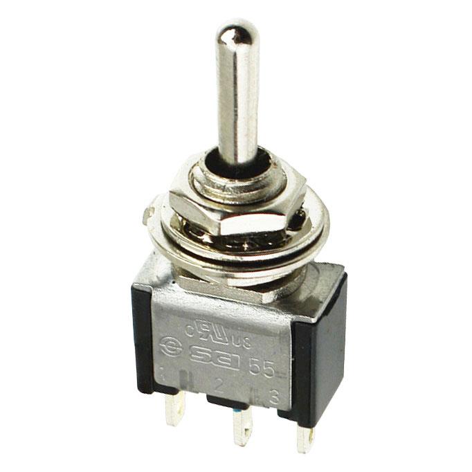 TA105A1 On-Off-(On) Miniature Toggle Switch SPDT 3A
