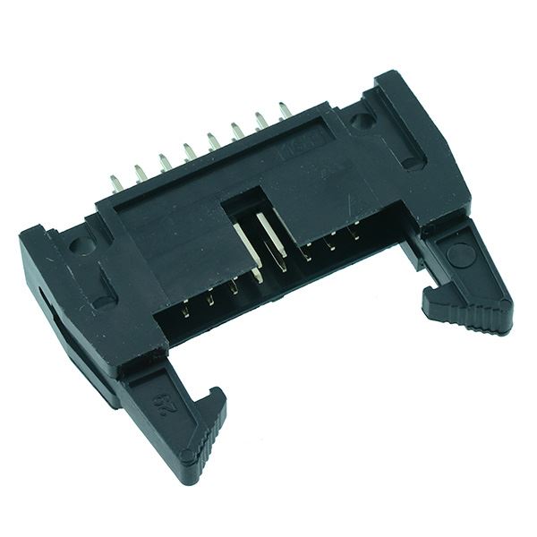 16-Way IDC Latched PCB Plug 2.54mm Pitch