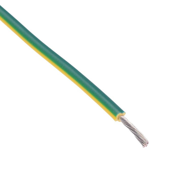 305m Yellow/Green UL1015 16AWG 26/0.25mm Tinned Copper Stranded Wire