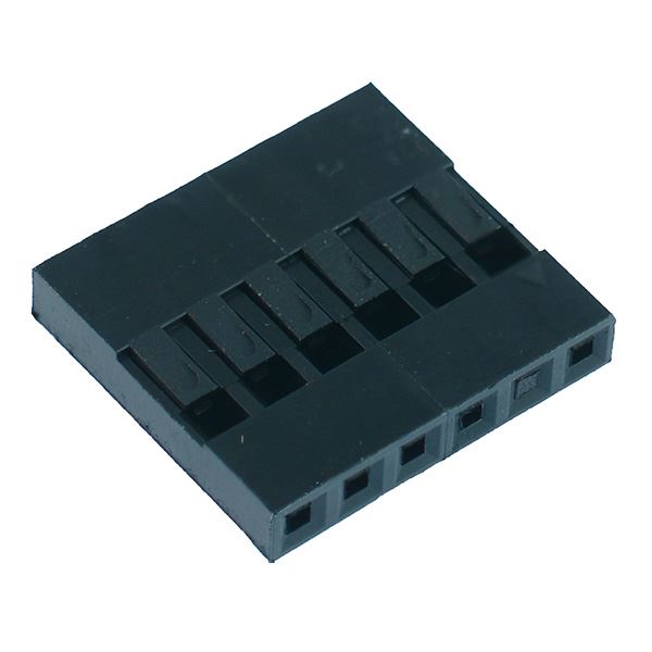 6-Way Dupont Style 2.54mm Pin Housing
