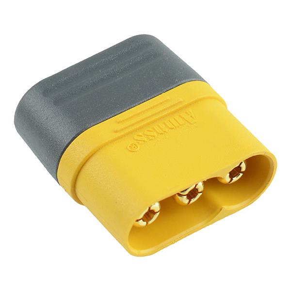 MR60-M Male 3 Pin Gold Plated Connector with Cap 30A AMASS