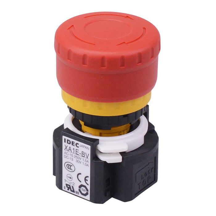 XA1E-BV311R 16mm Emergency Stop Switch 29mm Mushroom 1NO-1NC IP65 IDEC
