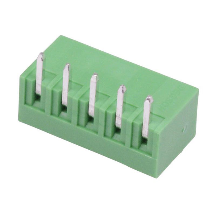 5-Way 3.5mm Horizontal PCB Header Closed Ends 8A 300V