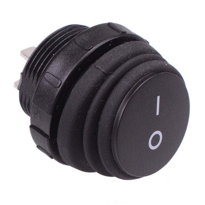 Waterproof On-Off Round 20mm Rocker Switch IP68 SPST 16A 250VAC