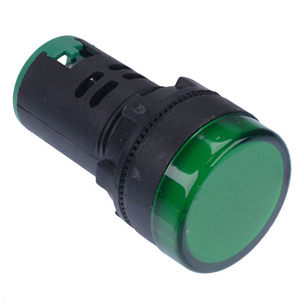 Green 22mm LED Pilot Indicator Light 12V