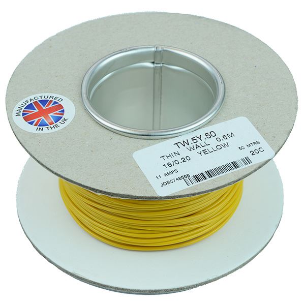 0.5mm² Thin Wall Cable 16 0.2mm 50M