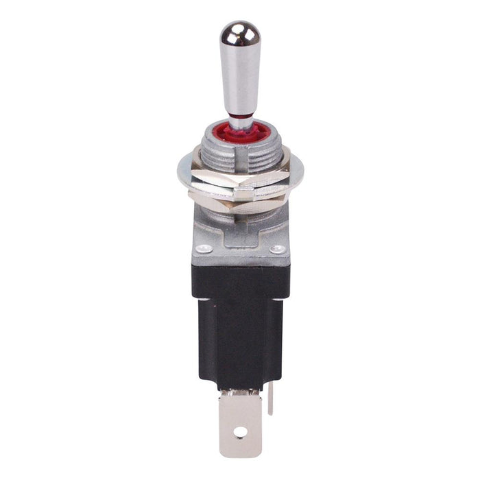(On)-Off-(On) Momentary Sealed 12mm Toggle Switch SPDT 12A IP68