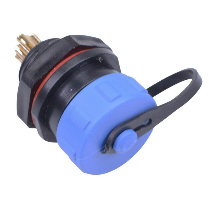 7 Pin Waterproof W13 Female Socket Panel Mount Connector IP68