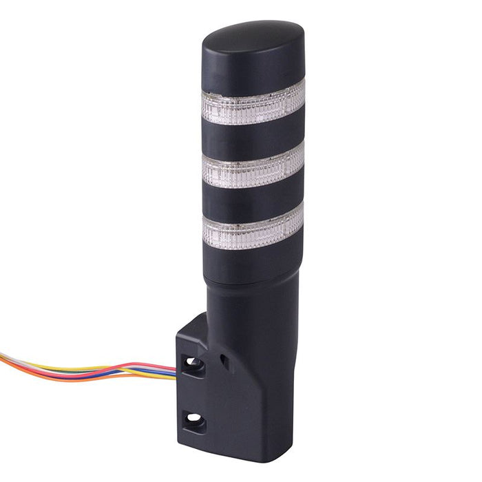 LD6A-3PQB-RGYC Red/Green/Yellow Clear Lens Stack Light LED Tower Pole Mount 24VAC/DC IDEC