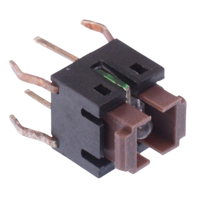 TLL62BGV Green LED 6x6mm Through Hole PCB Tactile Switch 160gf SPST