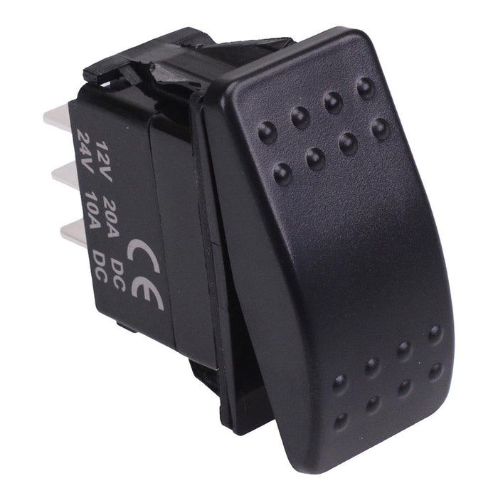 On-Off-(On) Momentary Automotive Rocker Switch DPDT 10A 12-24V IP68