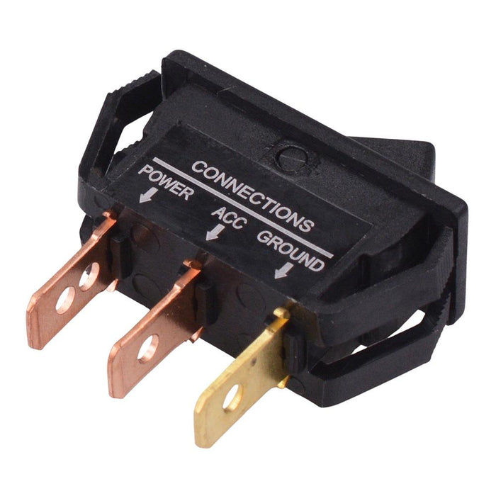 Red 12V LED On-Off Rectangle Rocker Switch SPST 20A R13-249L-01