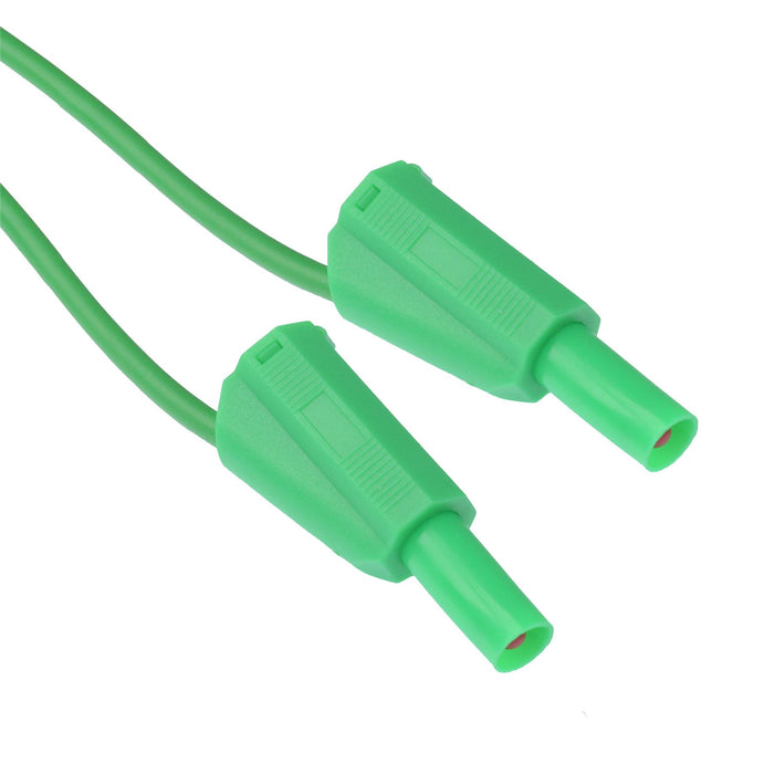 Green 4mm Shrouded Test Lead Plug 100cm Switch Electronics Your One green-4mm-shrouded-test-lead-plug-100cm-switch-electronics-your-one