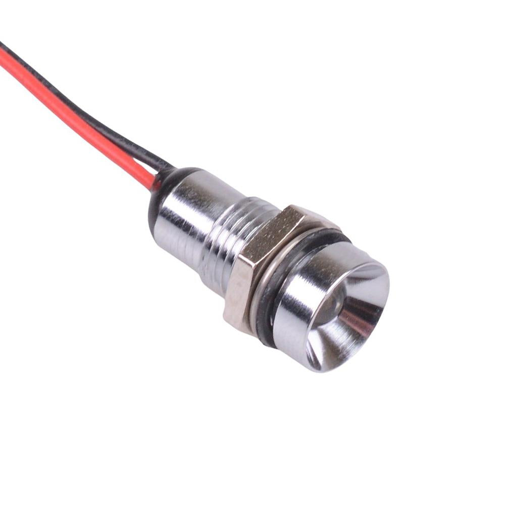 Q8R5CXXSR06E Super Bright Red Recessed 8mm 6VDC LED Panel Indicator IP ...
