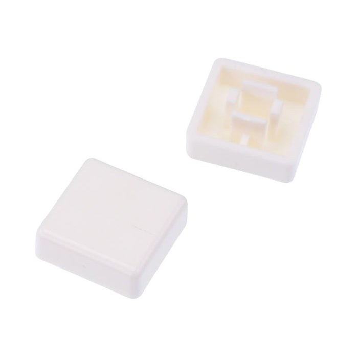 U5547 Ivory 12mm Square Tactile Switch Cap for PHAP5-50 APEM