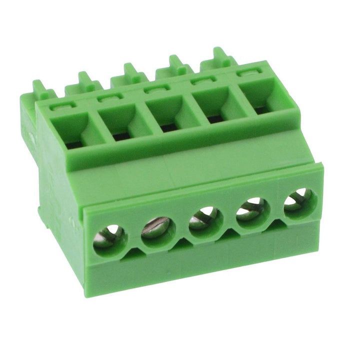 5-Way 3.81mm Vertical Pluggable Terminal Block Green 8A 300V