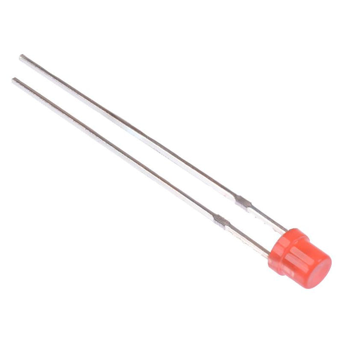 Red 3mm Concave Diffused LED 150mcd 120°