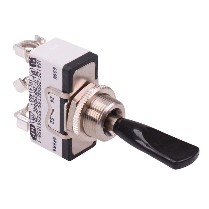 639HX2595 On-Off-On Black Duckbill Lever 12mm Toggle Switch SPDT 15A APEM